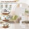 Costway 1/2 PCS 5-Tier Floating Bookshelf with Safe Round Edge Space-Saving Plant Display Shelf Brown/White/Gray